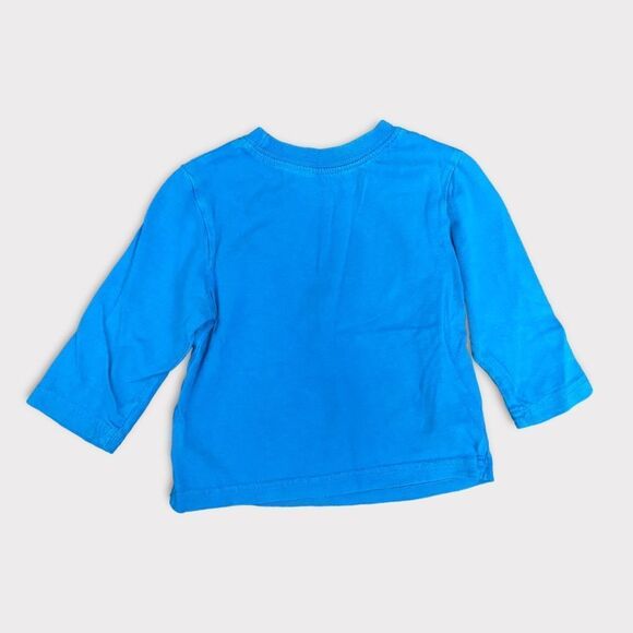 𝅺CHILDREN'S PLACE | 3/$15| Baby Boy Blue Long Sleeve Dinosaur Shirt - Picture 2 of 3